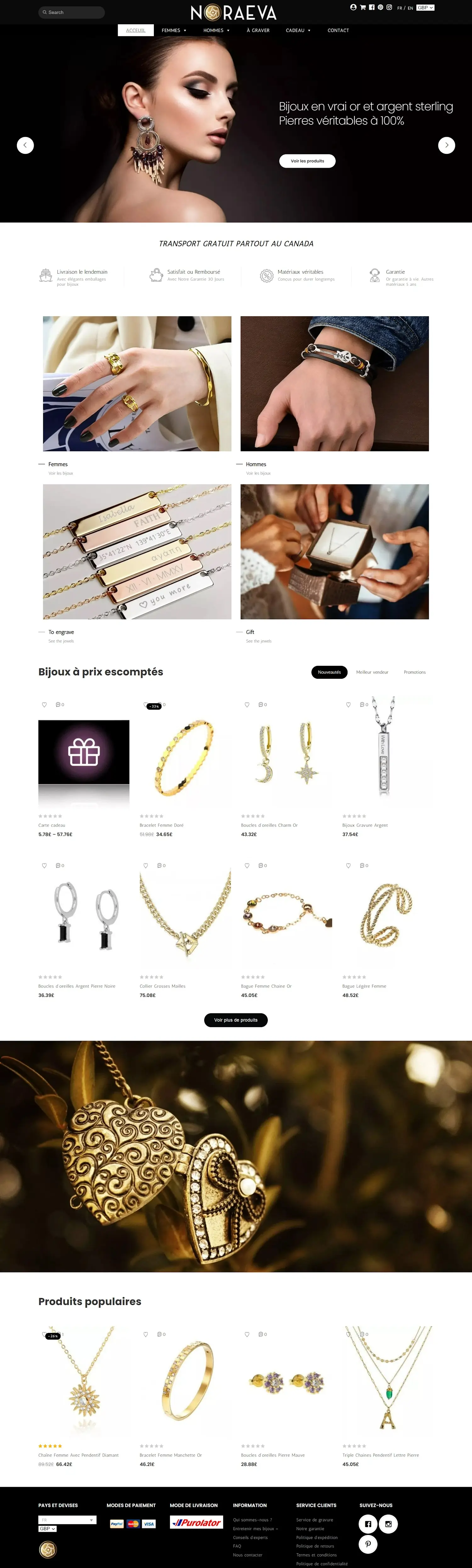 Conception site web pour NoraEva